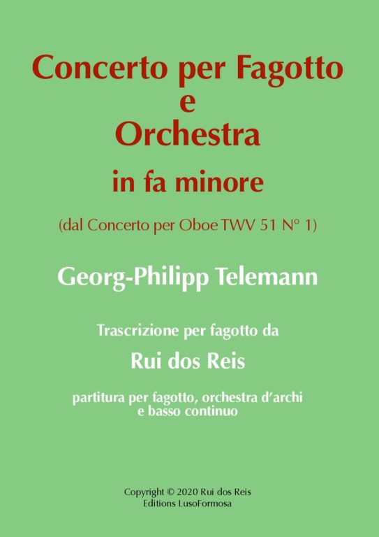 Telemann Oboe Concerto Transcription PDF Download